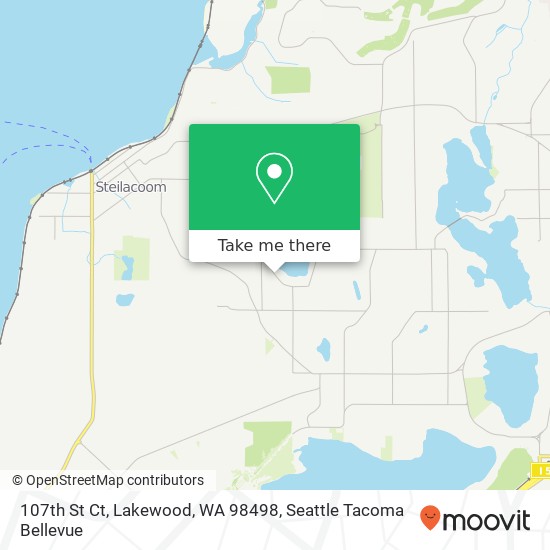 Mapa de 107th St Ct, Lakewood, WA 98498