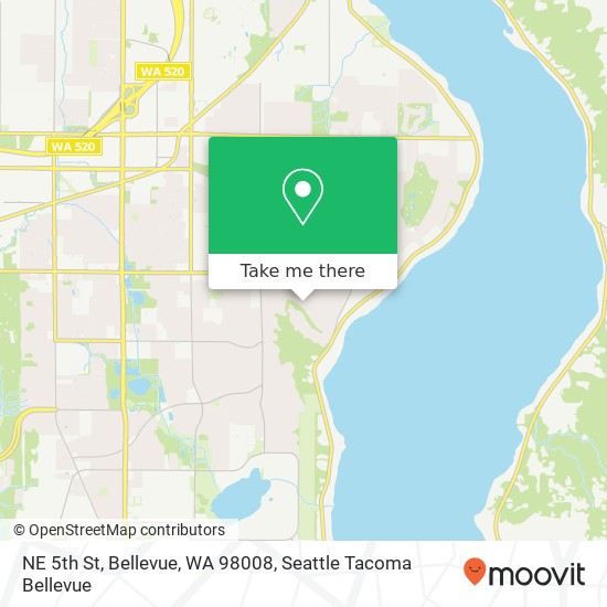 NE 5th St, Bellevue, WA 98008 map