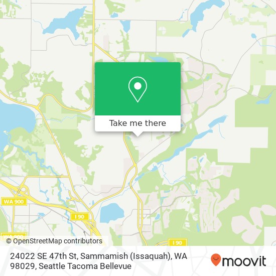 Mapa de 24022 SE 47th St, Sammamish (Issaquah), WA 98029