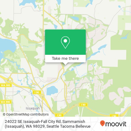 Mapa de 24022 SE Issaquah-Fall City Rd, Sammamish (Issaquah), WA 98029