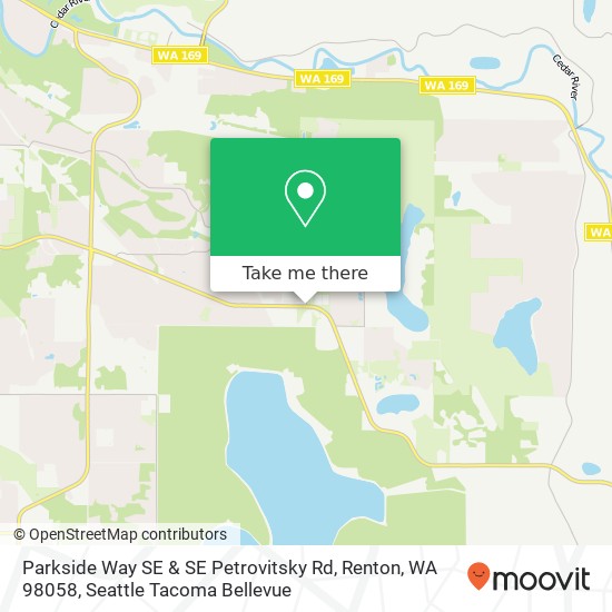 Parkside Way SE & SE Petrovitsky Rd, Renton, WA 98058 map