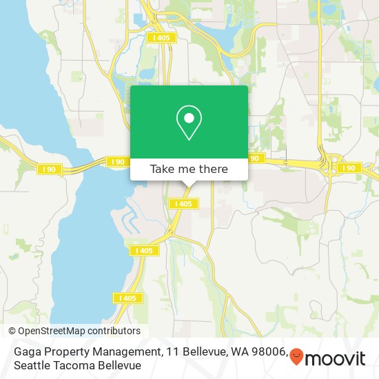 Gaga Property Management, 11 Bellevue, WA 98006 map