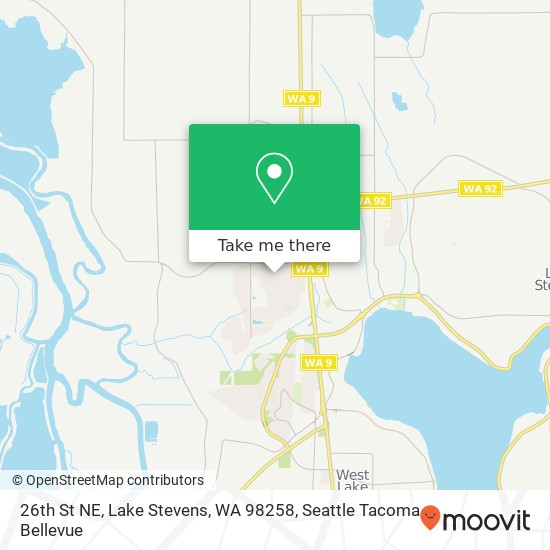 Mapa de 26th St NE, Lake Stevens, WA 98258