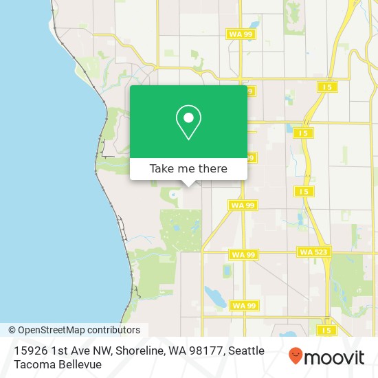 15926 1st Ave NW, Shoreline, WA 98177 map