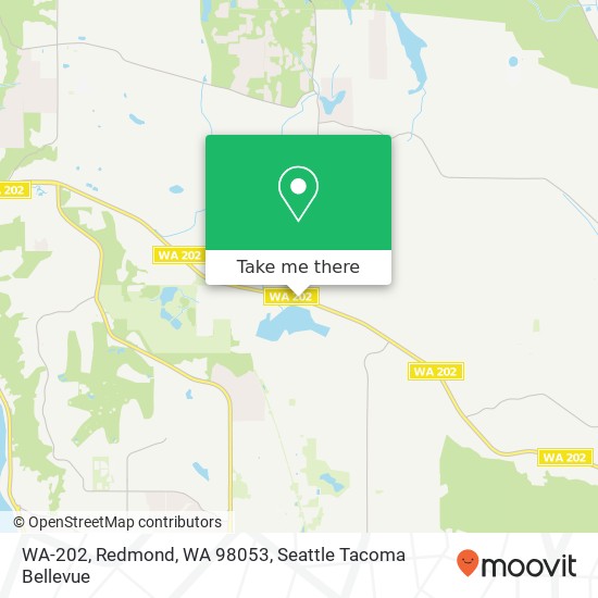 WA-202, Redmond, WA 98053 map