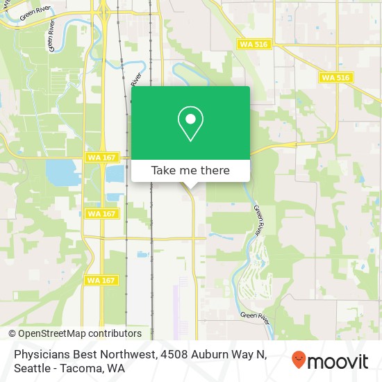 Mapa de Physicians Best Northwest, 4508 Auburn Way N