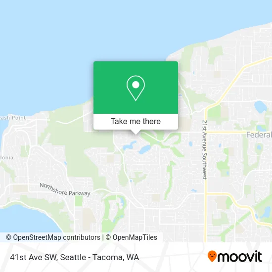 Mapa de 41st Ave SW