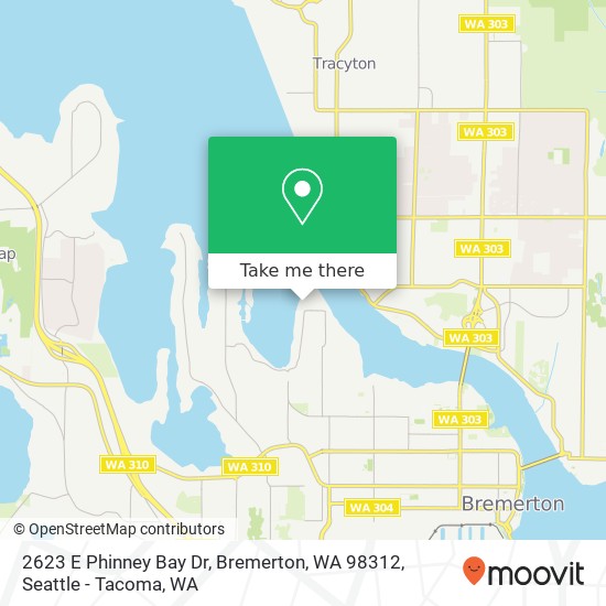 Mapa de 2623 E Phinney Bay Dr, Bremerton, WA 98312