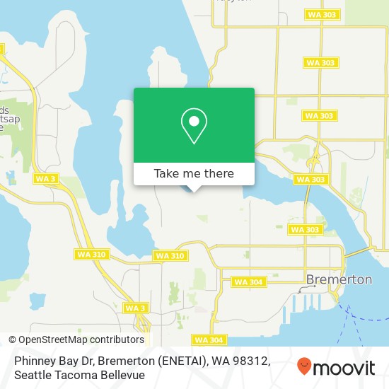 Mapa de Phinney Bay Dr, Bremerton (ENETAI), WA 98312