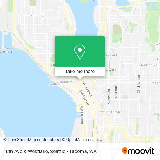 6th Ave & Westlake map