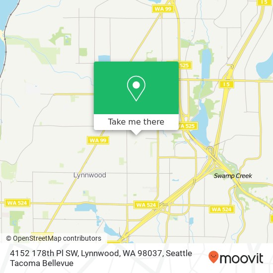 Mapa de 4152 178th Pl SW, Lynnwood, WA 98037