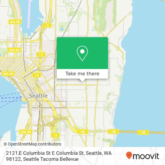 Mapa de 2121,E Columbia St E Columbia St, Seattle, WA 98122