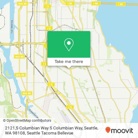 Mapa de 2121,S Columbian Way S Columbian Way, Seattle, WA 98108