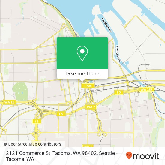2121 Commerce St, Tacoma, WA 98402 map