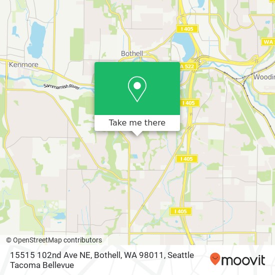 15515 102nd Ave NE, Bothell, WA 98011 map