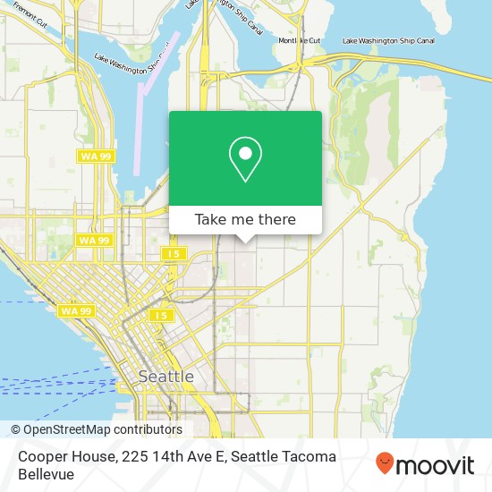 Mapa de Cooper House, 225 14th Ave E