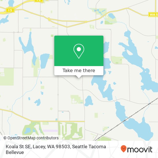Mapa de Koala St SE, Lacey, WA 98503