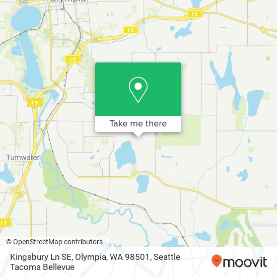 Kingsbury Ln SE, Olympia, WA 98501 map