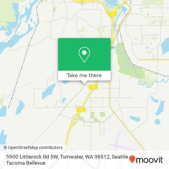 Mapa de 5900 Littlerock Rd SW, Tumwater, WA 98512