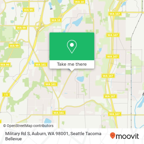 Mapa de Military Rd S, Auburn, WA 98001