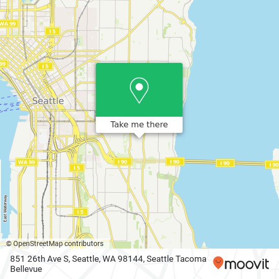 Mapa de 851 26th Ave S, Seattle, WA 98144