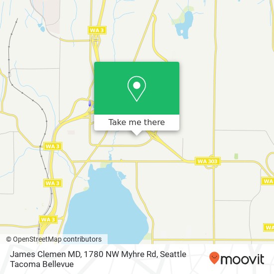 Mapa de James Clemen MD, 1780 NW Myhre Rd