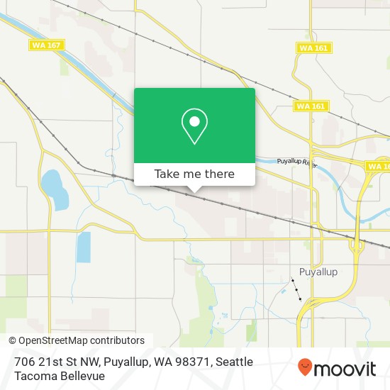 Mapa de 706 21st St NW, Puyallup, WA 98371