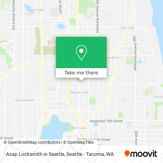 Asap Locksmith in Seattle map