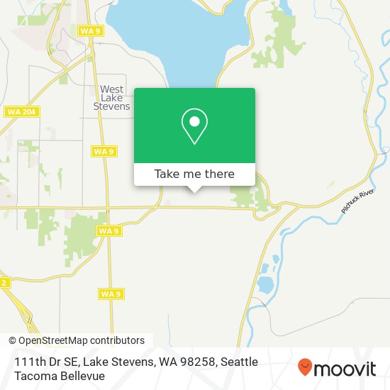 Mapa de 111th Dr SE, Lake Stevens, WA 98258