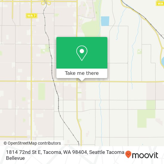 Mapa de 1814 72nd St E, Tacoma, WA 98404