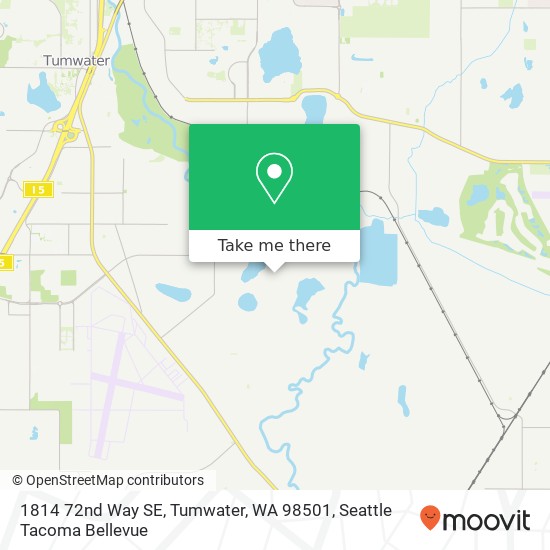 Mapa de 1814 72nd Way SE, Tumwater, WA 98501