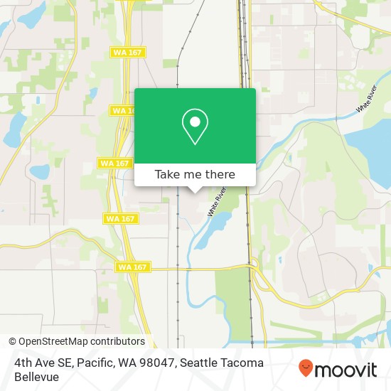 Mapa de 4th Ave SE, Pacific, WA 98047