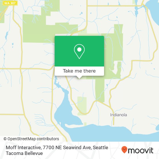 Mapa de Moff Interactive, 7700 NE Seawind Ave