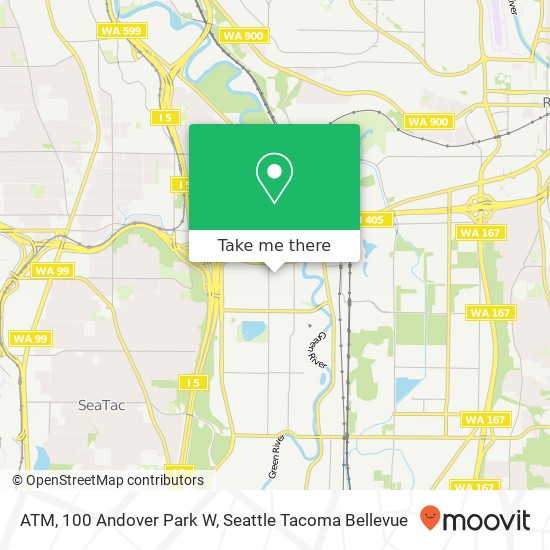 ATM, 100 Andover Park W map