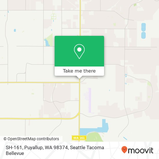 Mapa de SH-161, Puyallup, WA 98374