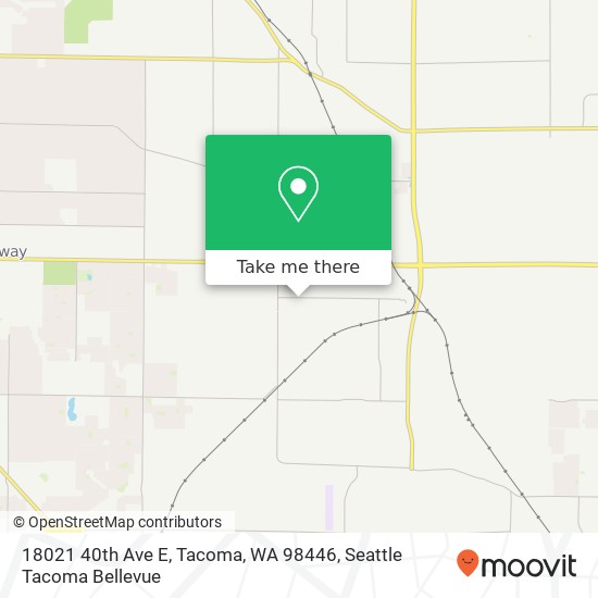 Mapa de 18021 40th Ave E, Tacoma, WA 98446