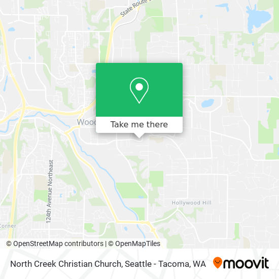 North Creek Christian Church map