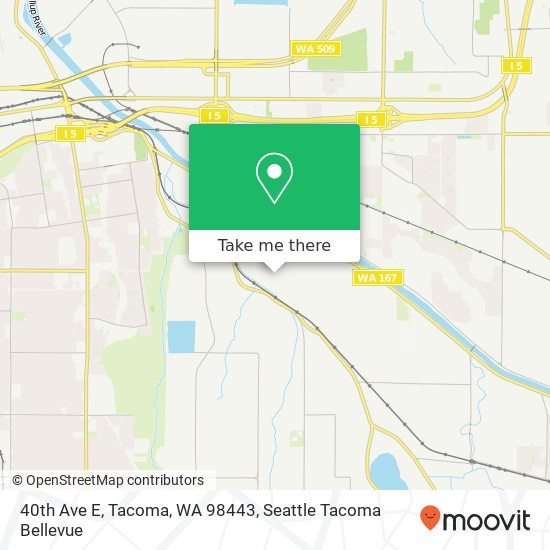 40th Ave E, Tacoma, WA 98443 map