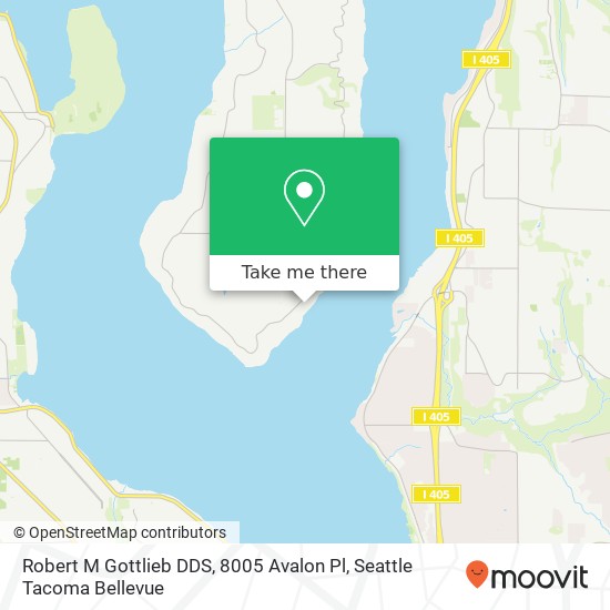 Mapa de Robert M Gottlieb DDS, 8005 Avalon Pl