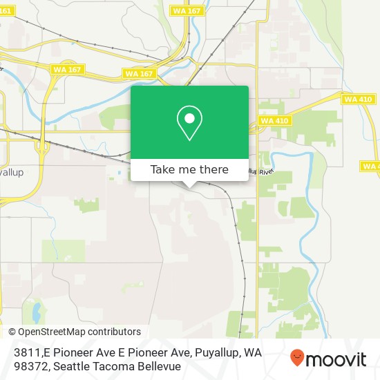 Mapa de 3811,E Pioneer Ave E Pioneer Ave, Puyallup, WA 98372