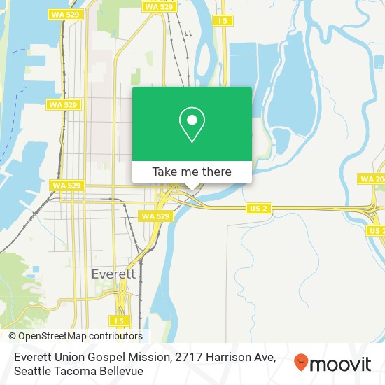 Mapa de Everett Union Gospel Mission, 2717 Harrison Ave