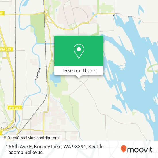 166th Ave E, Bonney Lake, WA 98391 map