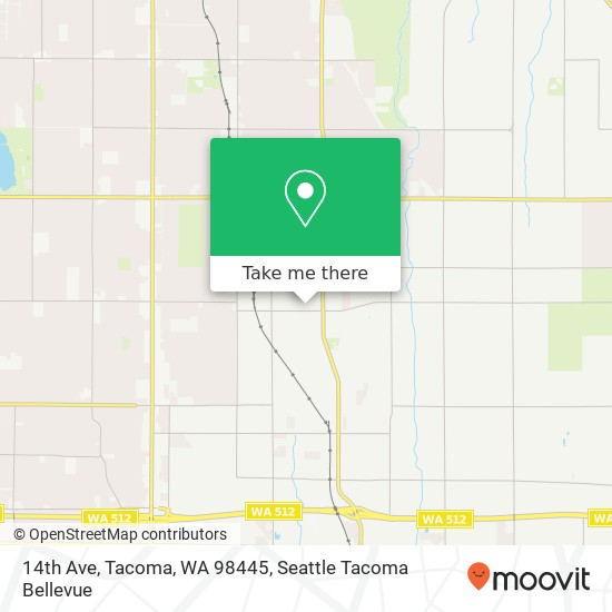 Mapa de 14th Ave, Tacoma, WA 98445