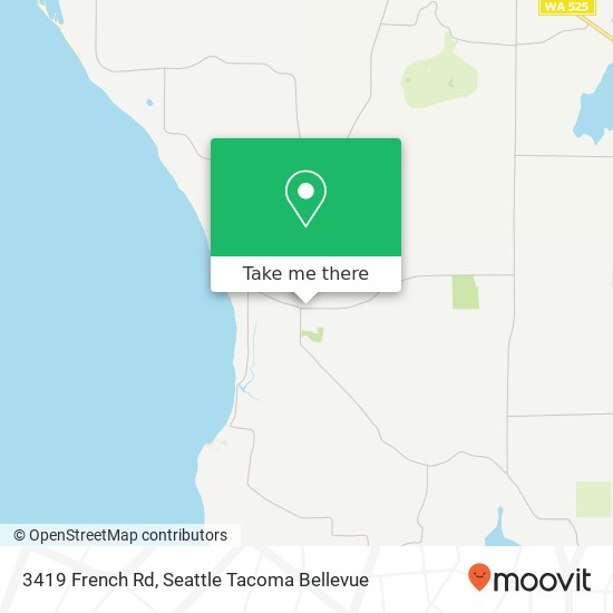 Mapa de 3419 French Rd, Clinton, WA 98236