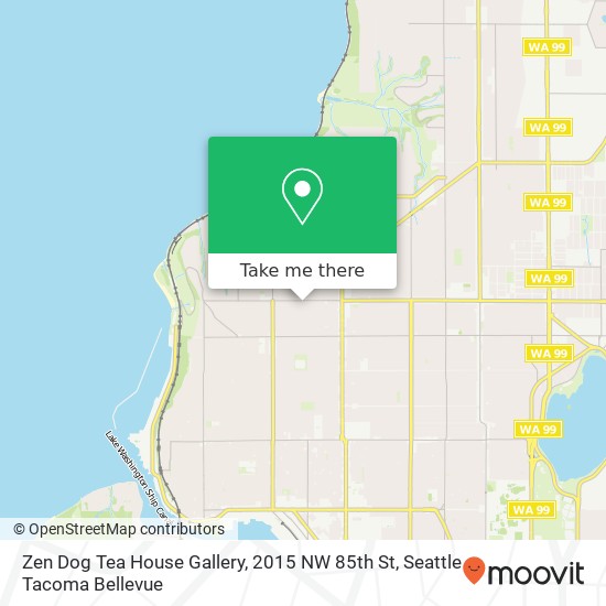Zen Dog Tea House Gallery, 2015 NW 85th St map