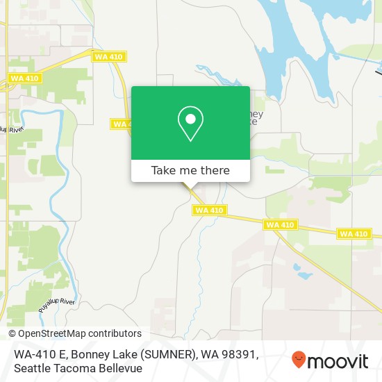 Mapa de WA-410 E, Bonney Lake (SUMNER), WA 98391