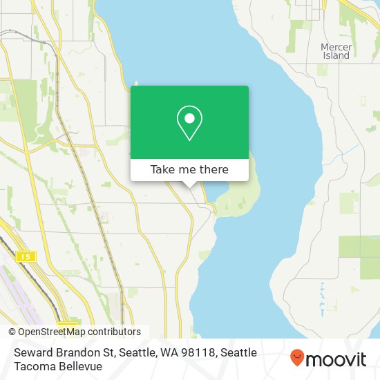 Seward Brandon St, Seattle, WA 98118 map