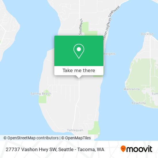 Mapa de 27737 Vashon Hwy SW