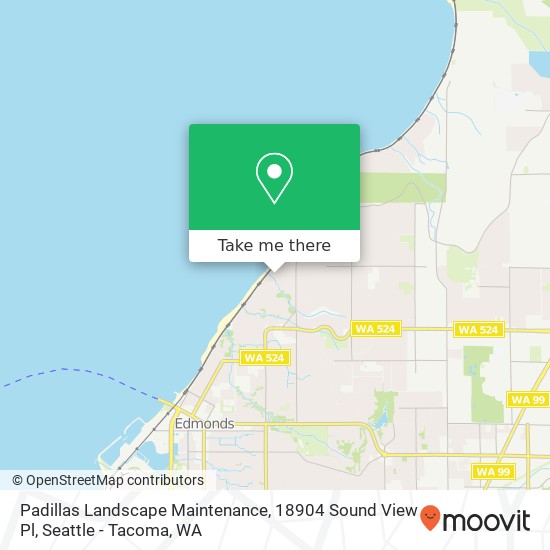 Padillas Landscape Maintenance, 18904 Sound View Pl map