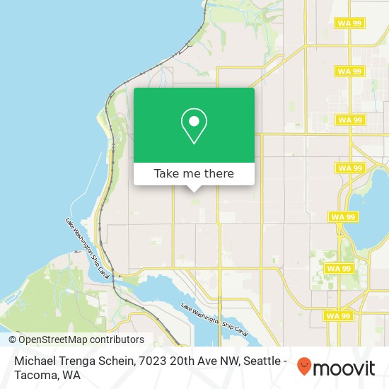 Mapa de Michael Trenga Schein, 7023 20th Ave NW